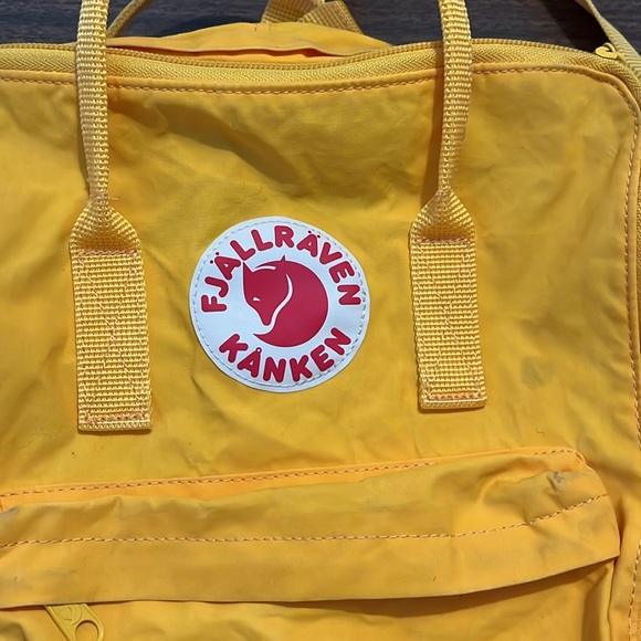 Fjallraven Kanken Yellow Backpack - Picture 5 of 6